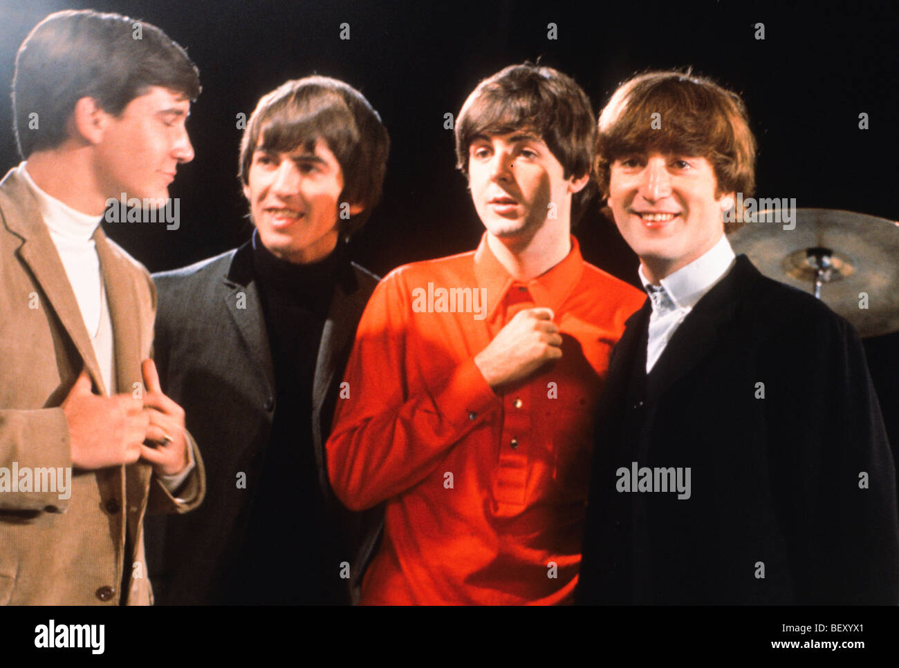 George Harrison" der Beatles John Lennon "Paul mccartney" Ringo Starr Stockfoto