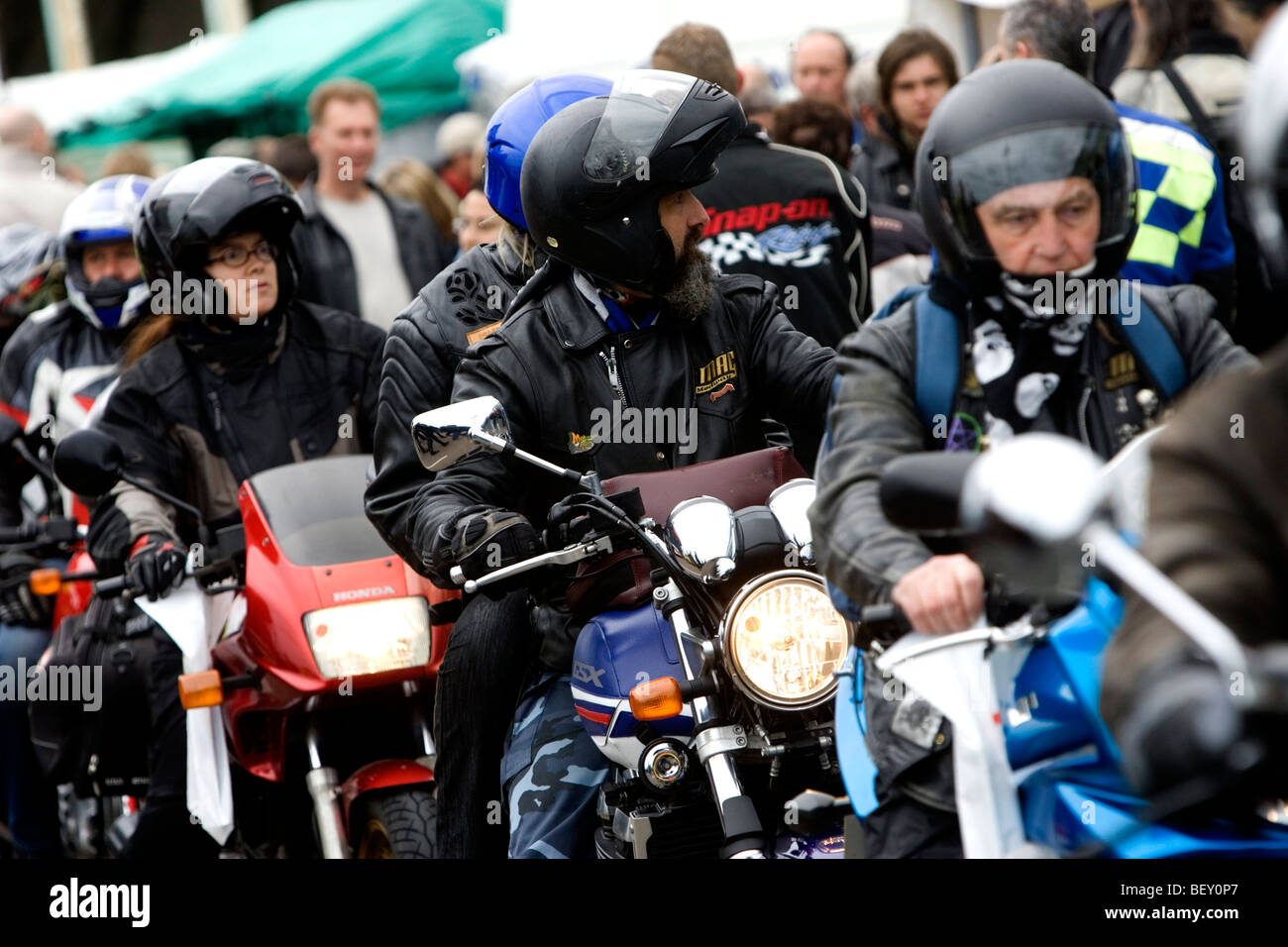 Die jährliche Brightona Motorrad und Hot-Rod-Event zugunsten The Sussex Herz Charity, stören Drive, Brighton, East Sussex, UK. Stockfoto