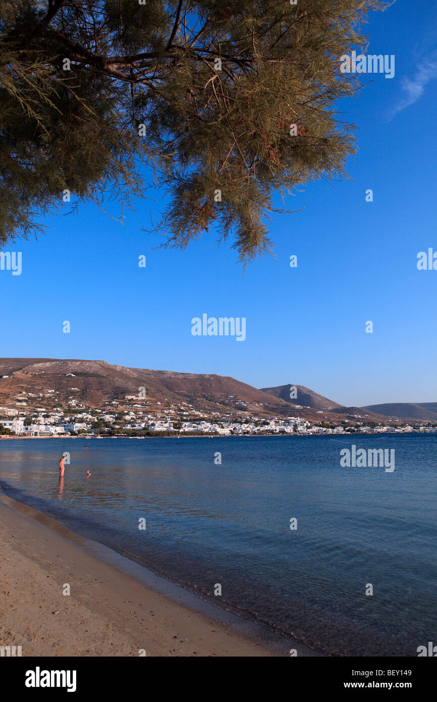 Griechenland-Kykladen-Paros Insel Parikia Stockfoto