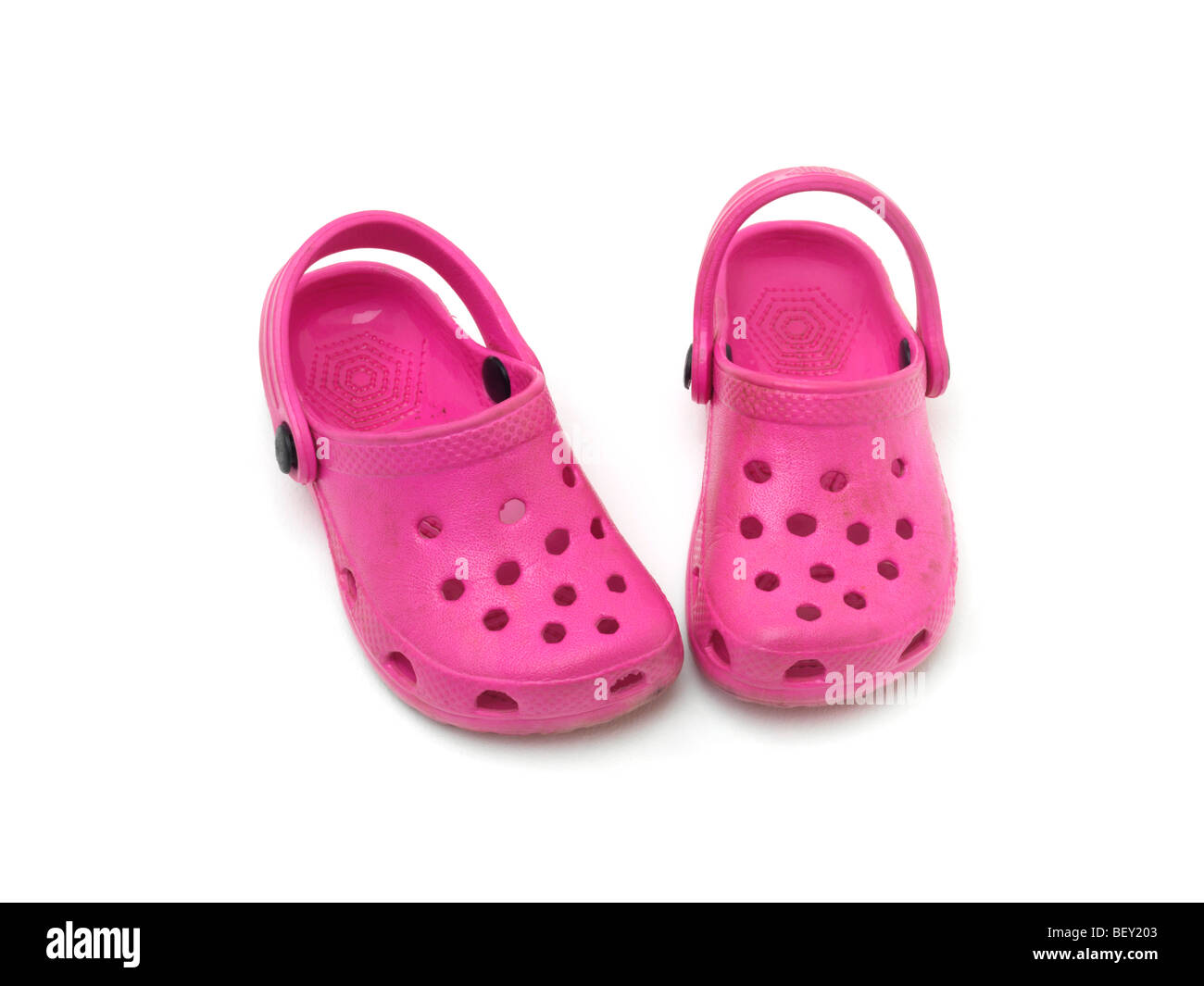 Crocs-Kunststoff-Schuhe Stockfoto