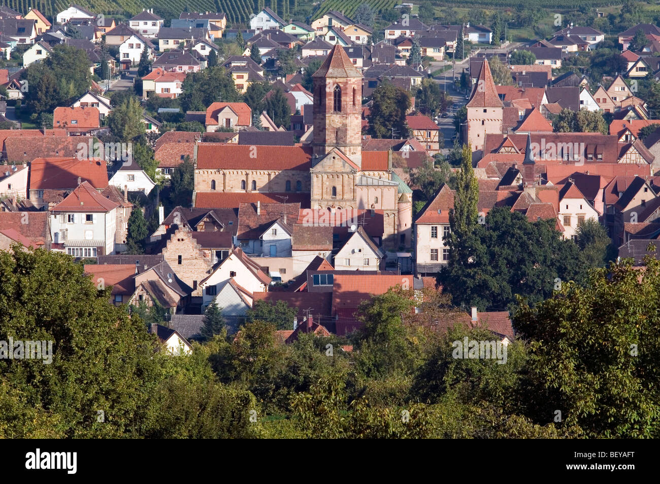 Ansicht von Rosheim im Elsass - Frankreich Stockfoto