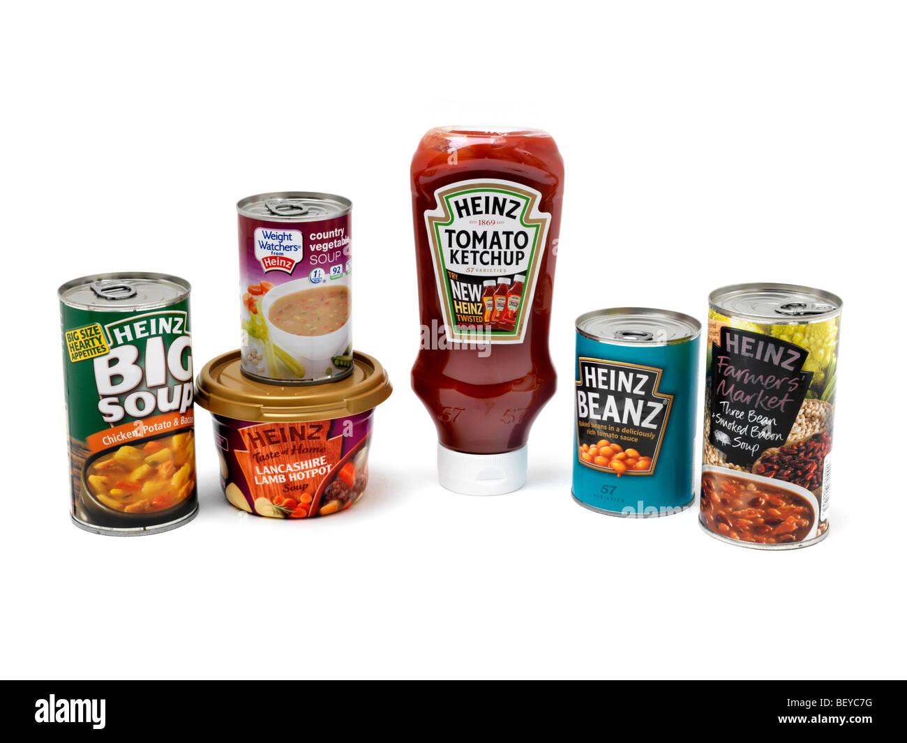 Heinz-Food-Produkte Stockfoto