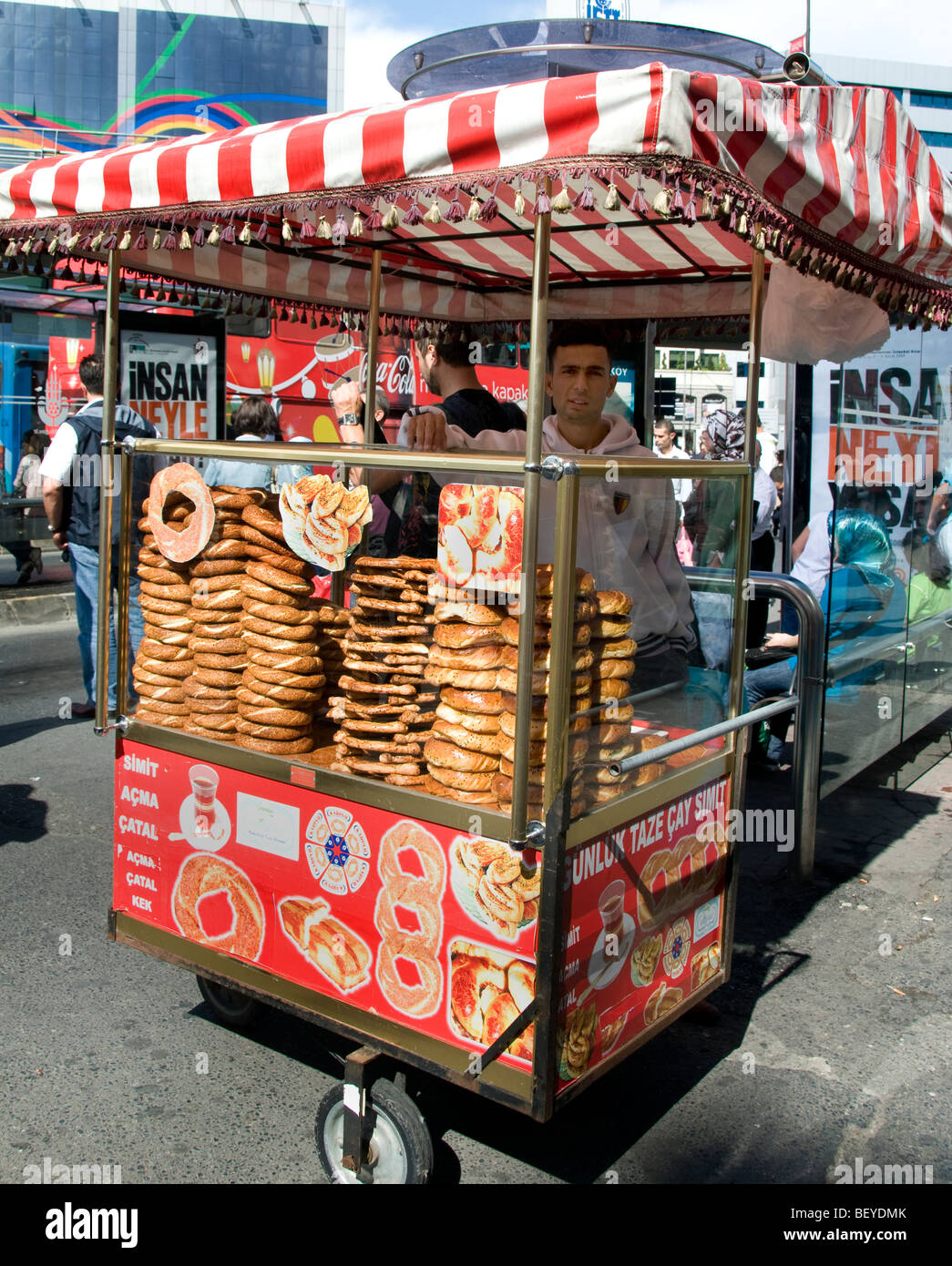 Istanbul Türkei Türkisch Straße Brot Bäckerei Stockfoto