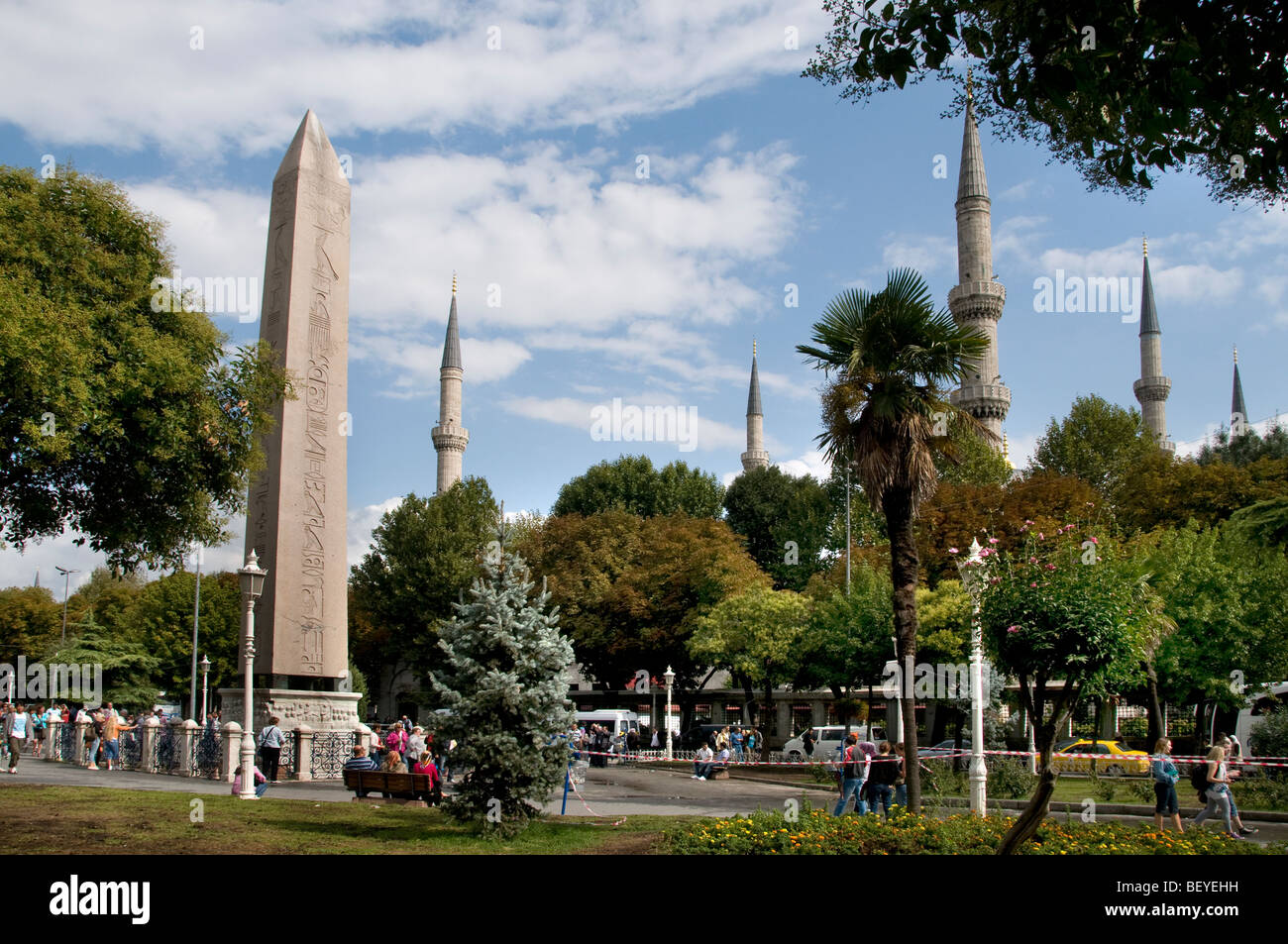 Ägyptischer Obelisk Hippodrom Sultanahmet in Istanbul Stockfoto