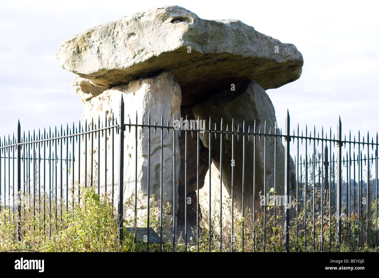 Kits Coty House, eine neolithische Grabkammer in Kent England. Stockfoto