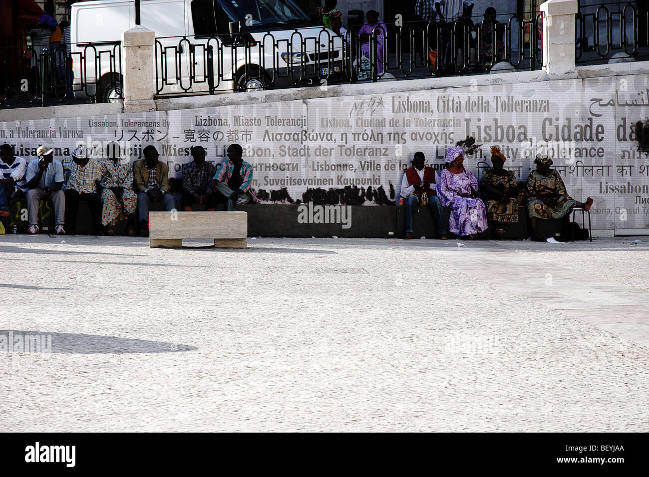 Afrikaner in Lissabon, Kultur Stockfoto