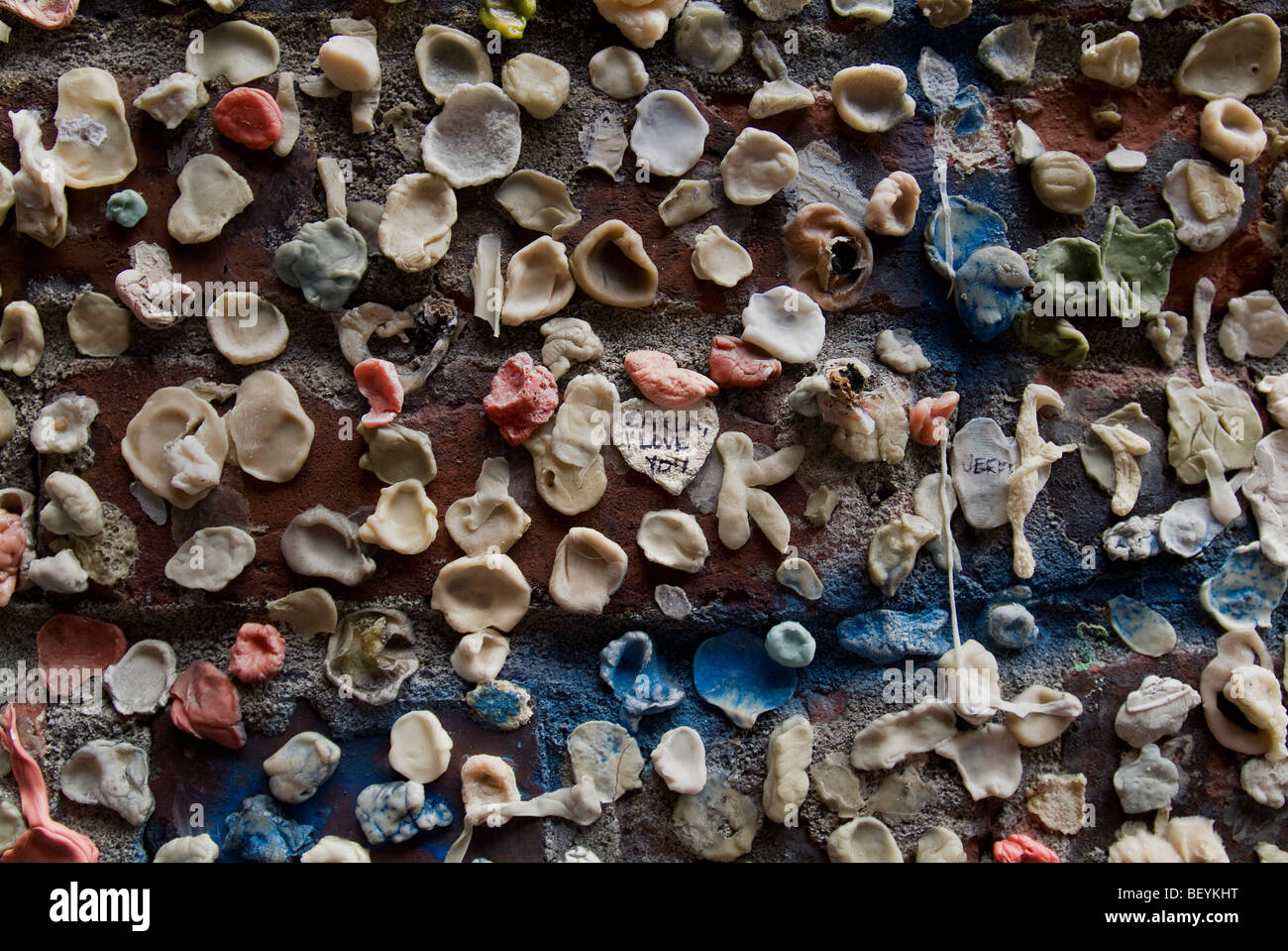 Pike Place Market Kaugummi Wand. Stockfoto