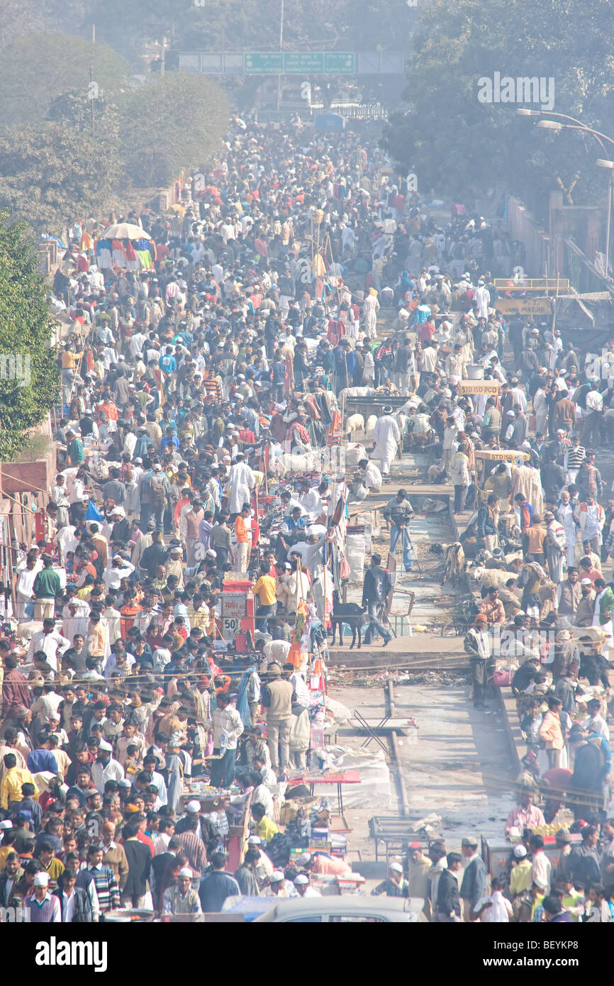 Altes Leben in Delhi, Indien. Stockfoto