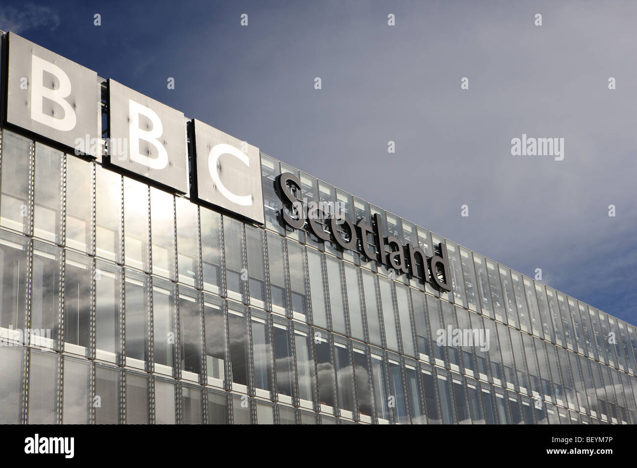 BBC Schottland Gebäude in Pacific Quay Glasgow Stockfoto