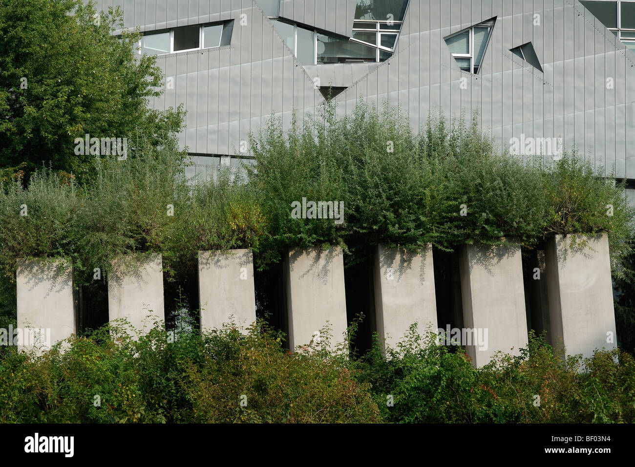 Berlin. Deutschland. Jüdisches Museum in der Lindenstraße. Garten des