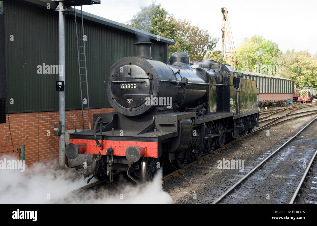 North Yorkshire Moors Railway Dampflok No.53809 an Pickering Stockfoto