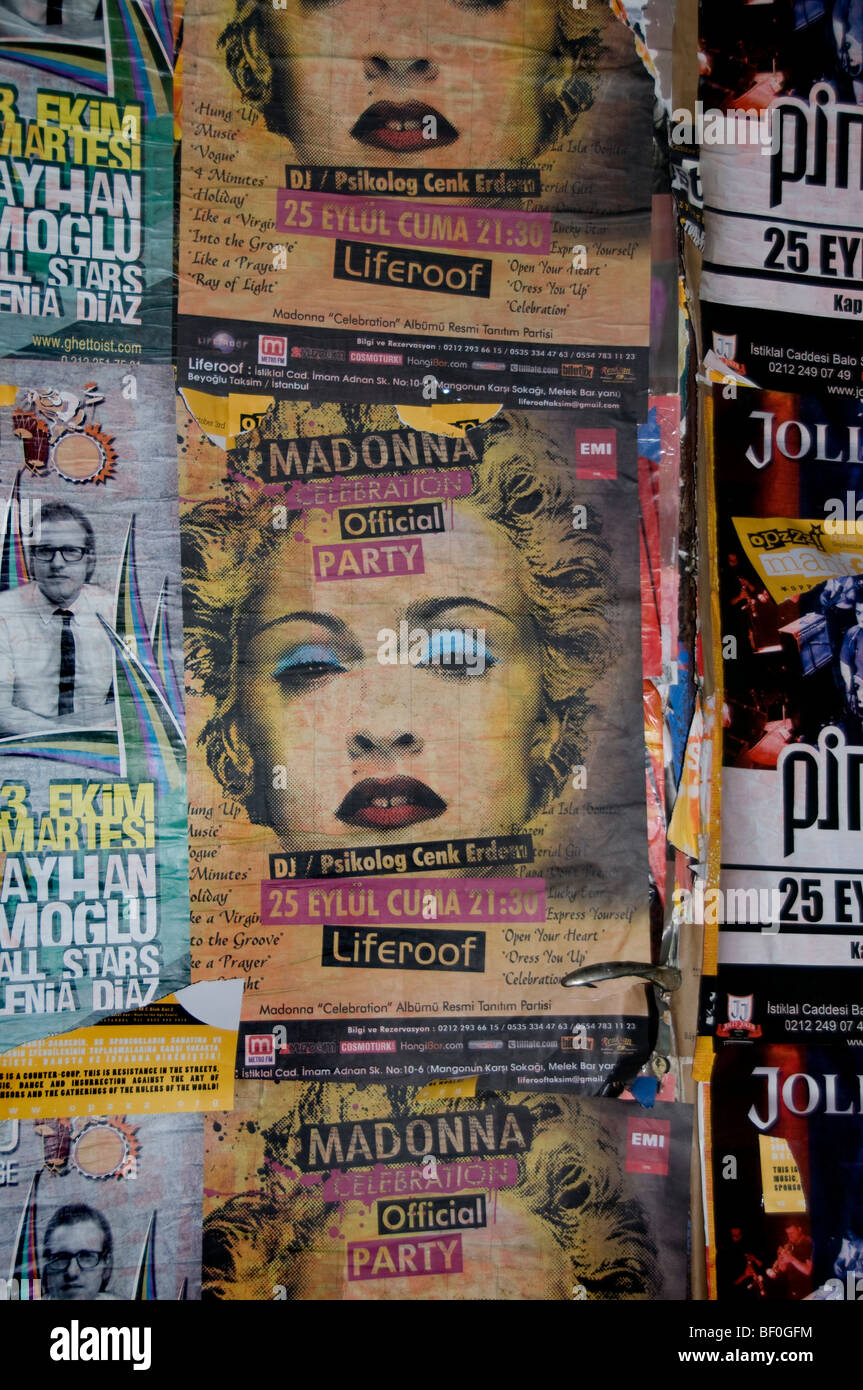 Madonna-Istanbul Türkei Rock Konzert Musik Pop-Star Stockfoto