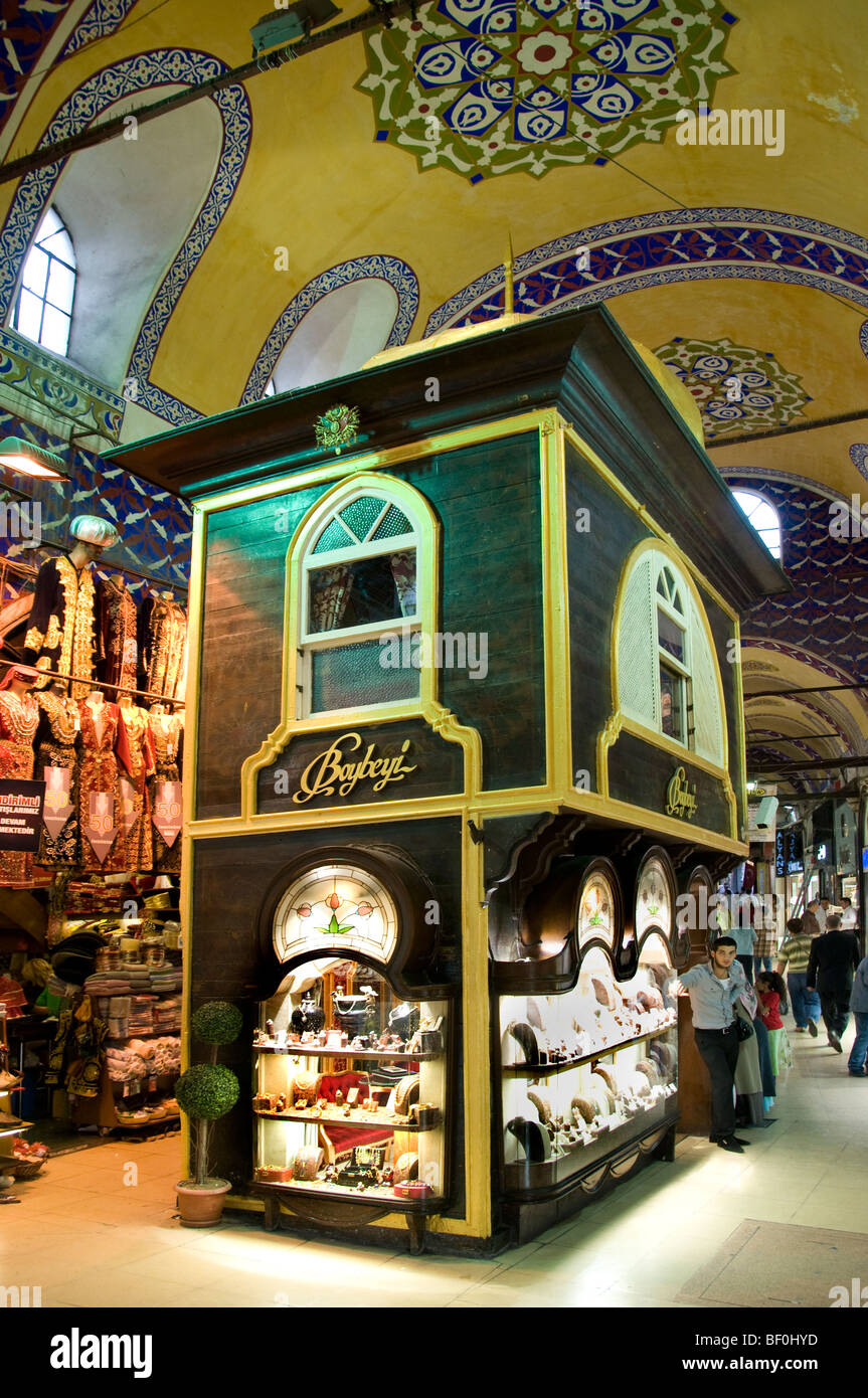 Istanbul Grand Bazaar Türkei Kapali Carsi Kapalıcarsı gold Schmuck Stockfoto