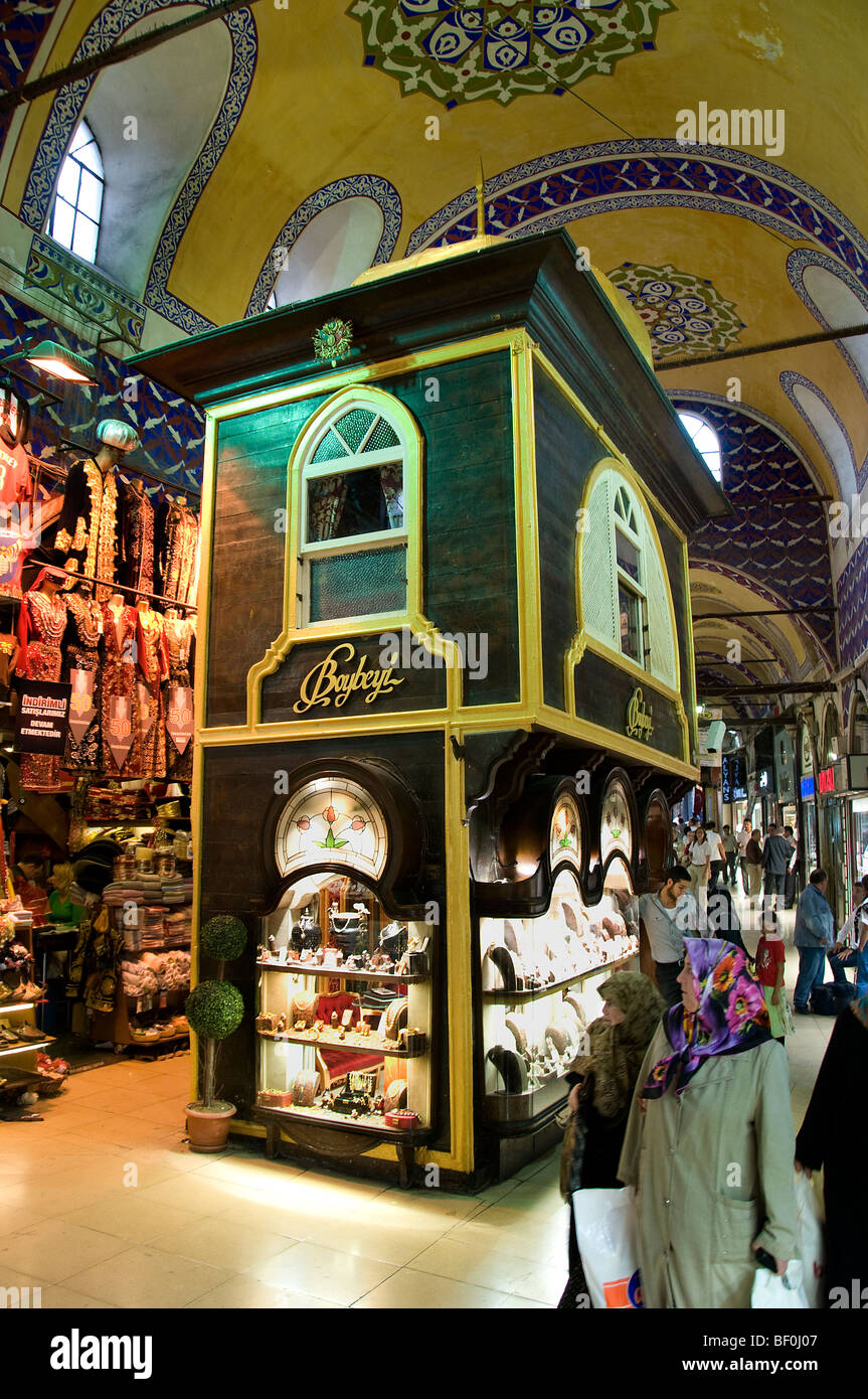 Istanbul Grand Bazaar Türkei Kapali Carsi Kapalıcarsı gold Schmuck Stockfoto