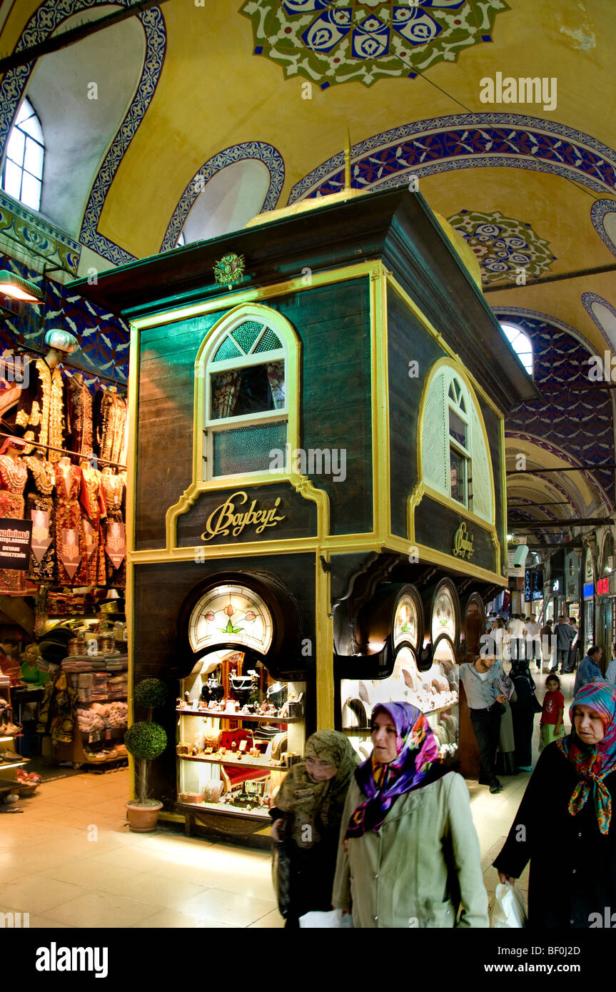 Istanbul Grand Bazaar Türkei Kapali Carsi Kapalıcarsı gold Schmuck Stockfoto