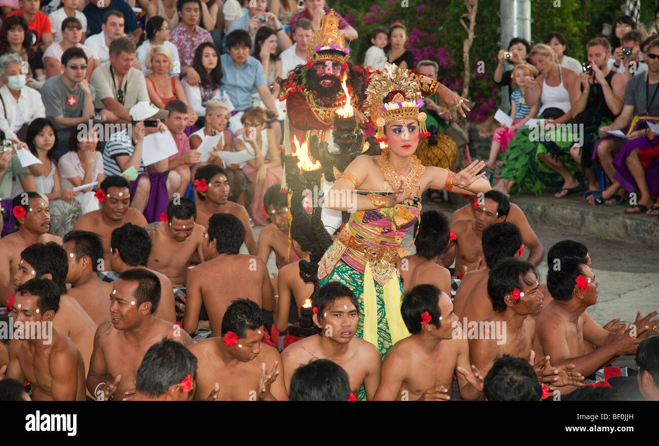 Kecak Feuertanz, Bali, Indonesien Stockfoto