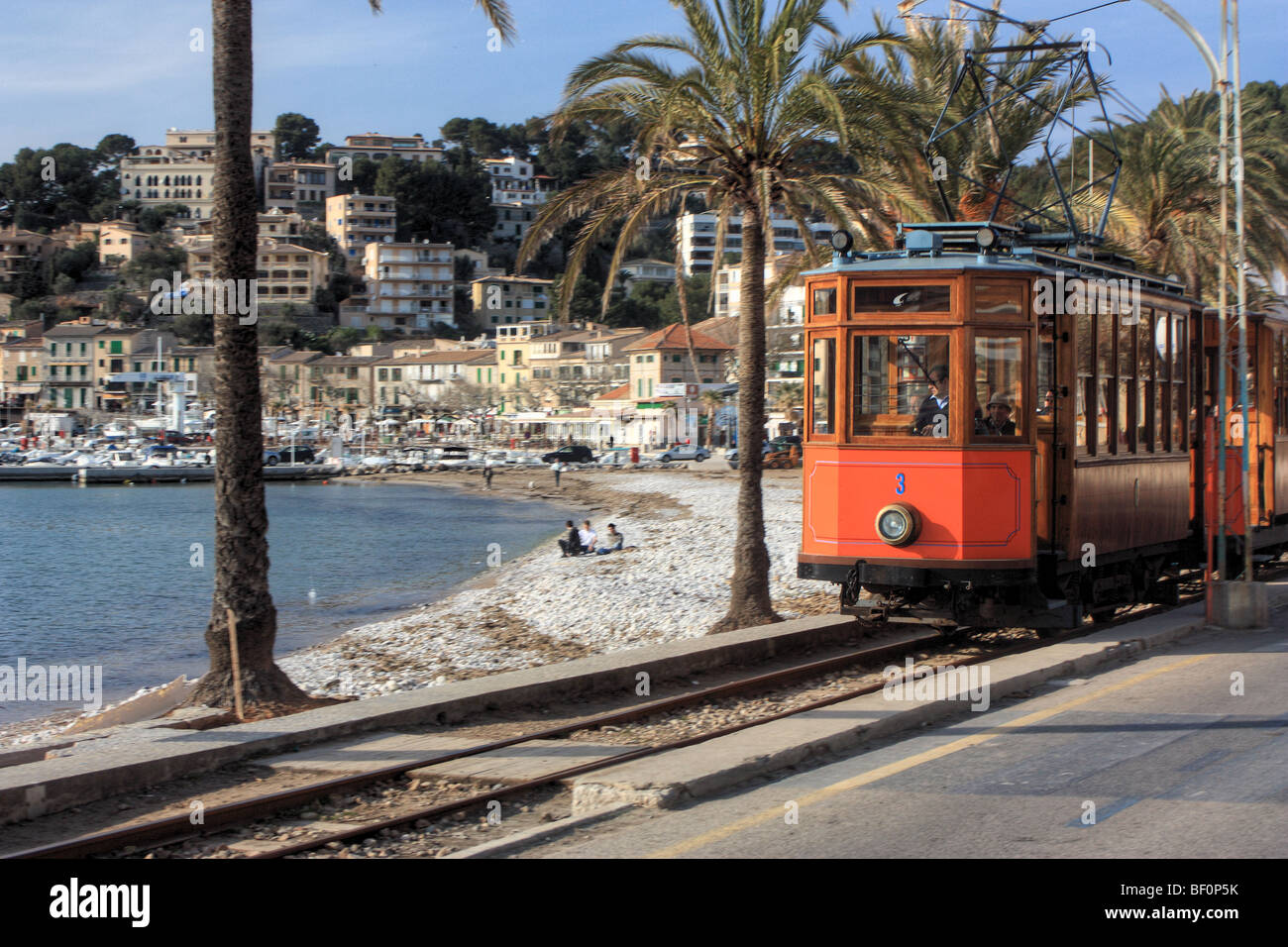 Puerto de Sóller, Mallorca, Spanien Stockfoto