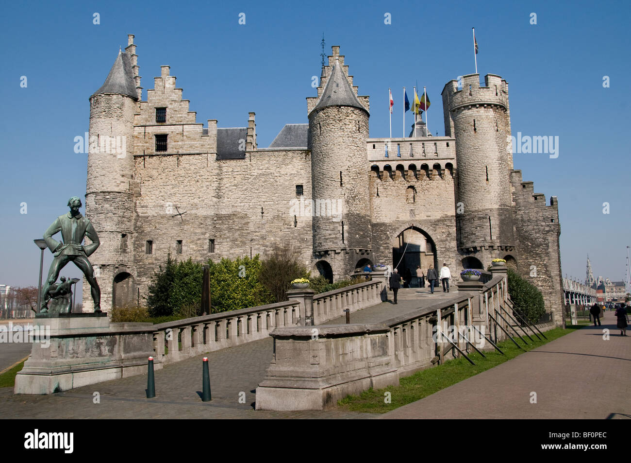 National Maritime Museum Antwerpen Belgien Schloss Eispalast Stockfoto