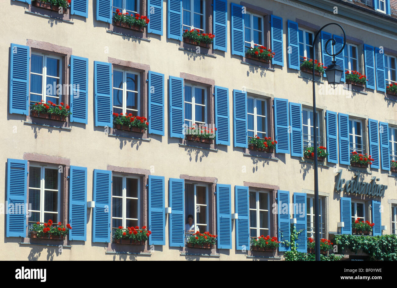 Hotel Colombier, Petite Venise, Colmar, Elsass, Frankreich Stockfoto