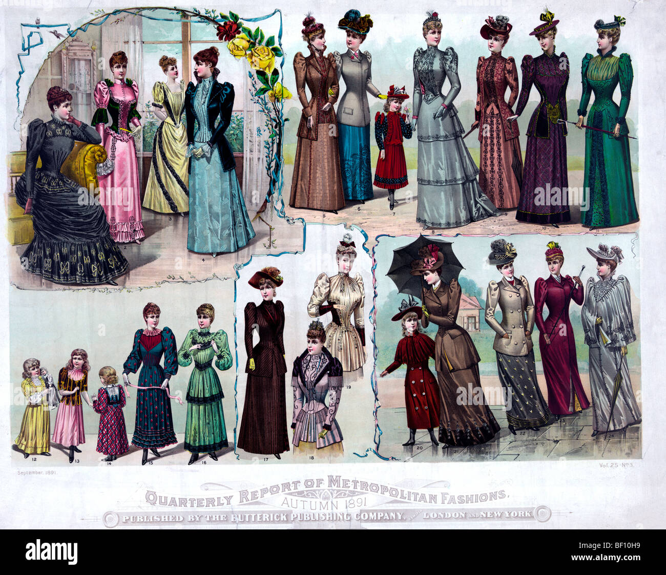 1890er Jahre Mode Stockfotos und -bilder Kaufen - Alamy