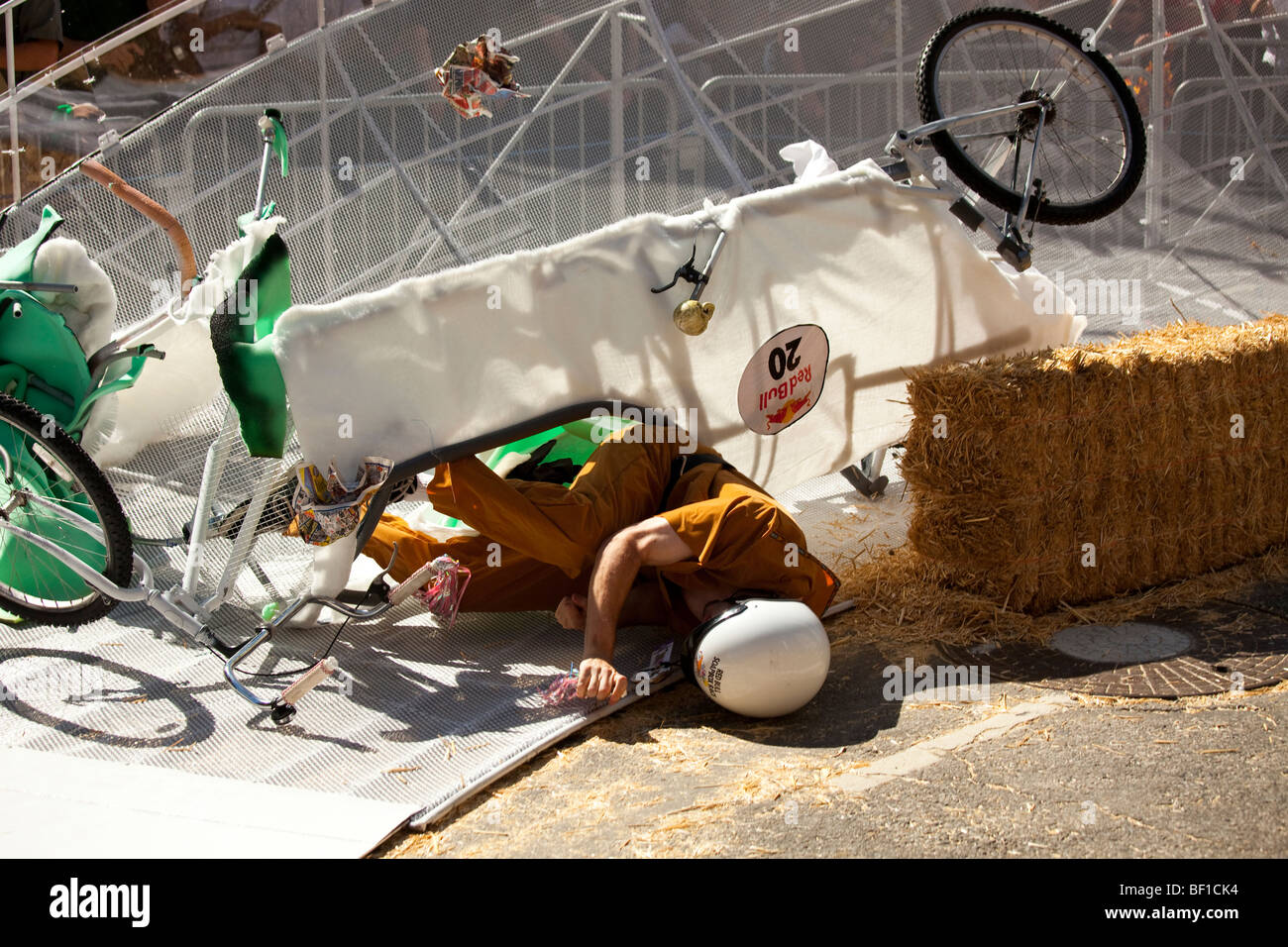 RedBull "Red Bull" Go-kart Seifenkiste "Soap Box" Kart Rennen la Los Angeles Stockfoto