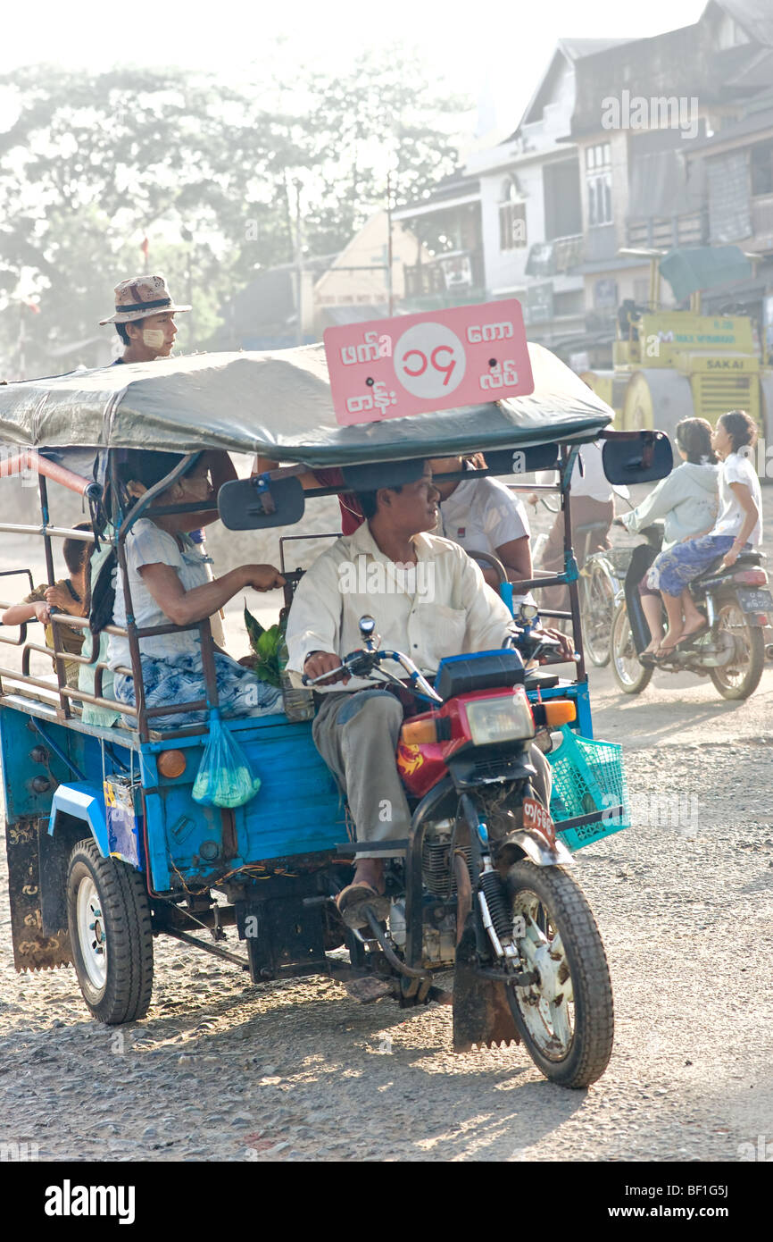 Leben auf der Straße in Bago, Yangon, Myanmar. Stockfoto