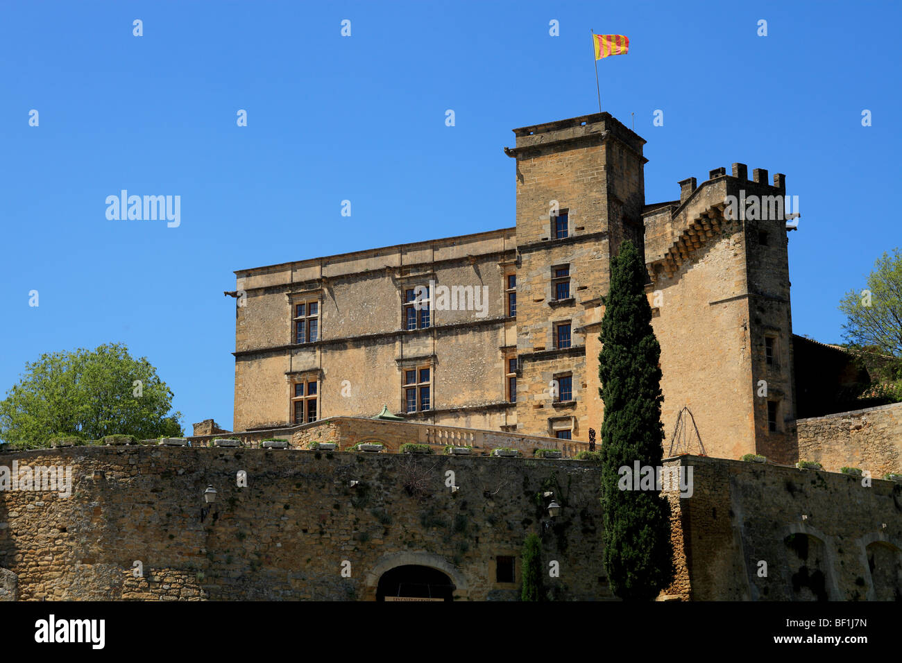 Die Burg von Lourmarin Stockfoto