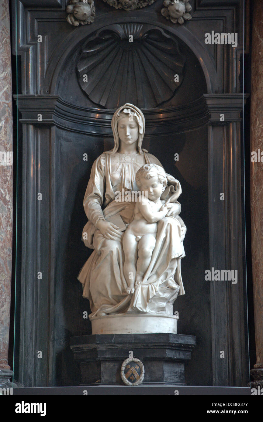 Madonna von Brügge von Michelangelo Stockfoto