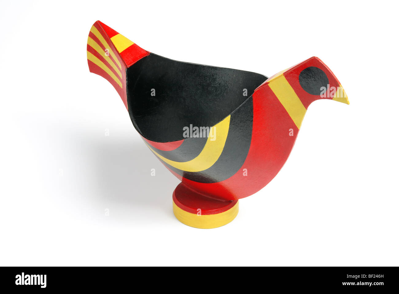 Hölzerne Huhn Korb Stockfoto