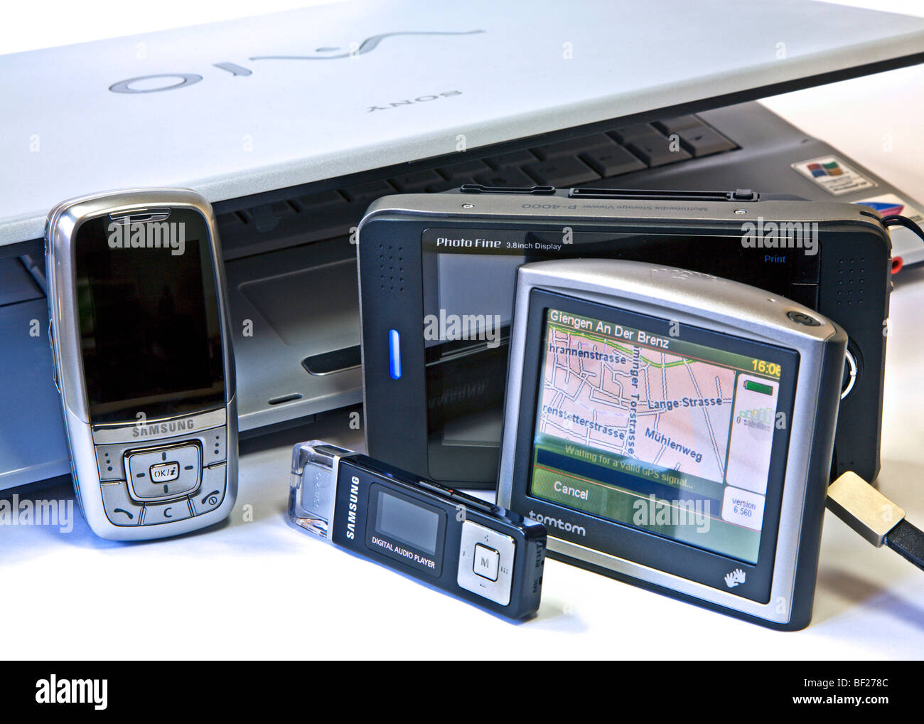 Persönliche elektronische Geräte Stockfoto