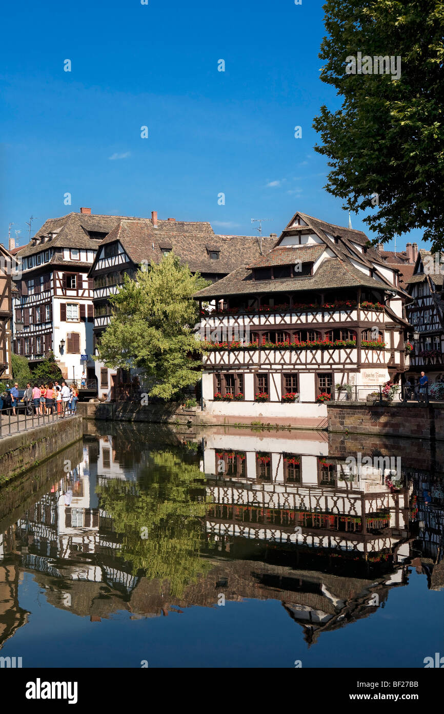 Restaurant Maison de Tanneurs, Petite France, Straßburg, Elsass, Frankreich Stockfoto