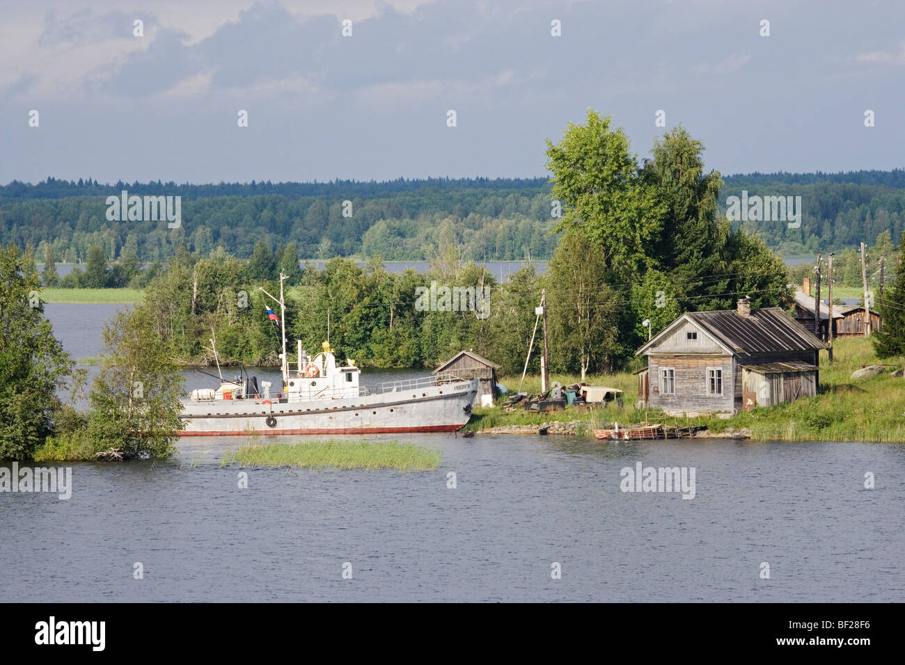 Onegasees, der zweitgrößte See in Europa, Russland Stockfoto