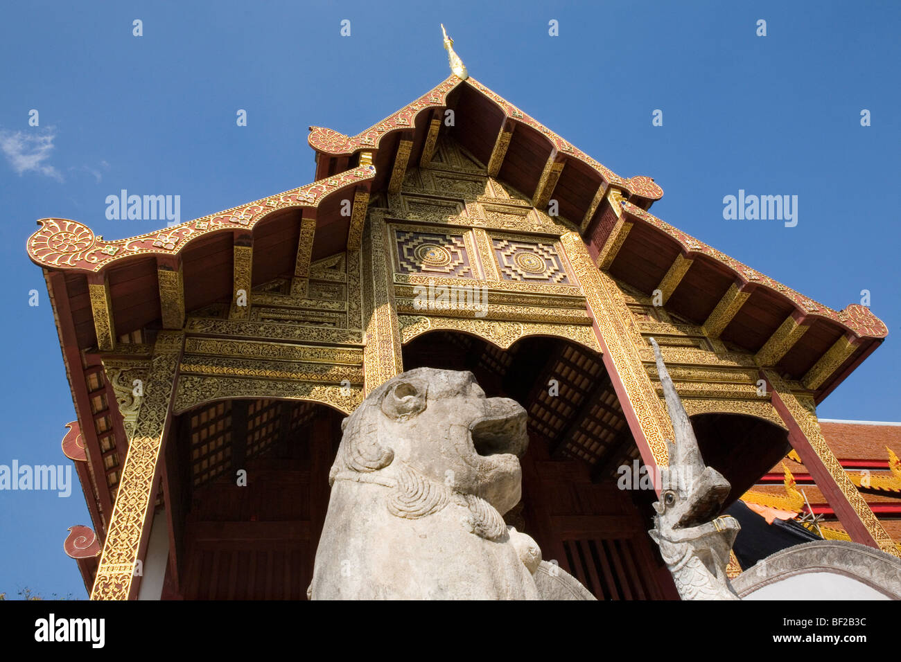 Buddhistischen Tempel Wat Phra Singh in Chiang Mai Provinz Ciang Mai, Thailand Stockfoto