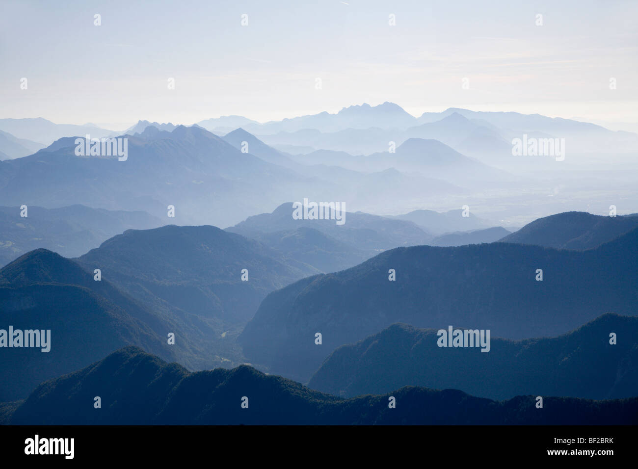 Julischen Alpen - Slowenien - schauen von Bivag IV Stockfoto