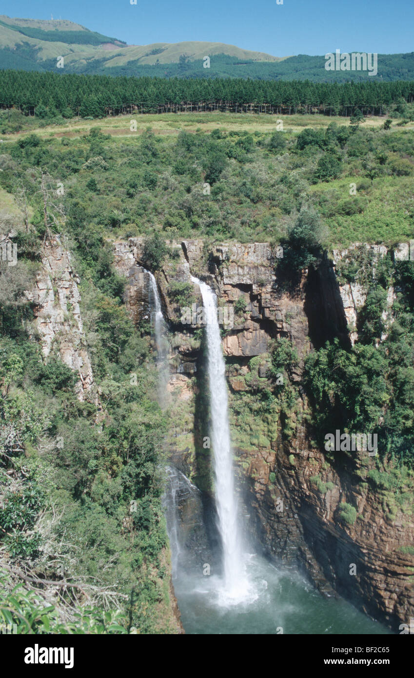 Luftaufnahme des Mac Mac Falls, Provinz Mpumalanga, Südafrika Stockfoto