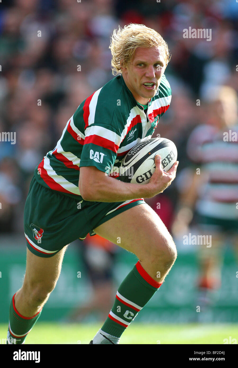 LEWIS MOODY LEICESTER TIGERS RU WELFORD ROAD LEICESTER ENGLAND 3. Oktober 2009 Stockfoto