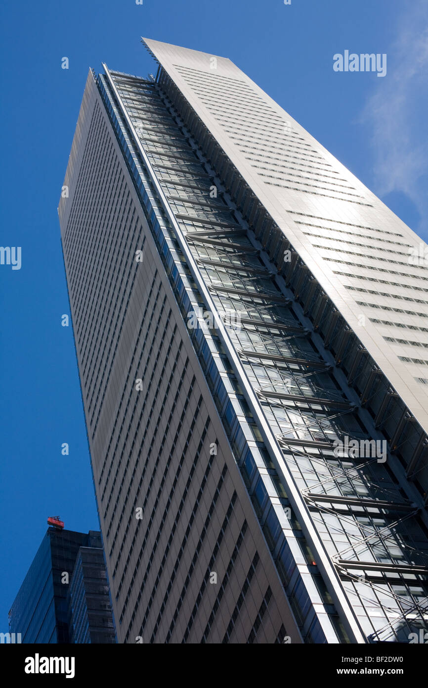New York Times Building und Turm, Renzo Piano, Green-building-LEED verwendet Tageslichtnutzung, Manhattan, New York City Stockfoto