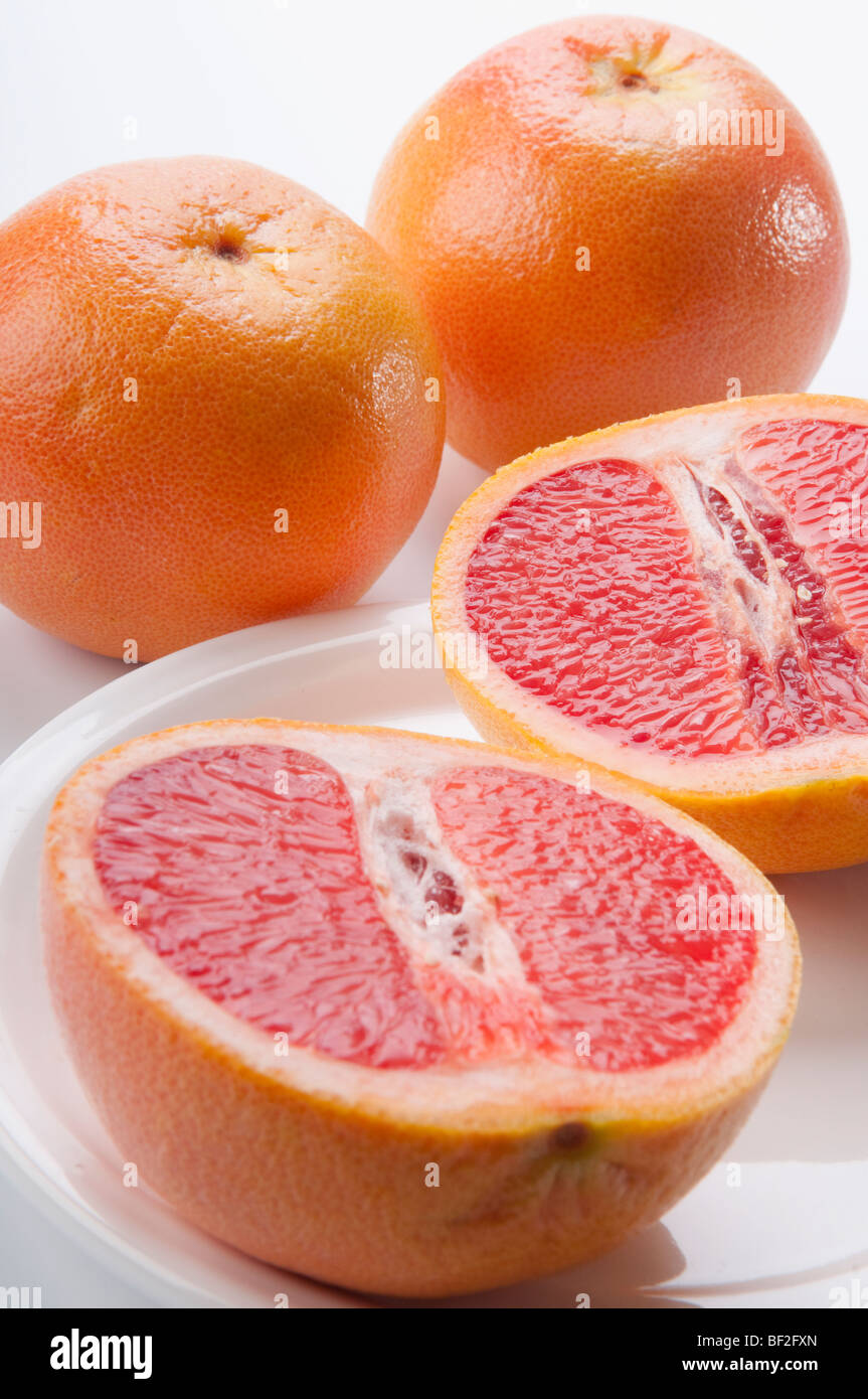 Nahaufnahme von Grapefruit Stockfoto