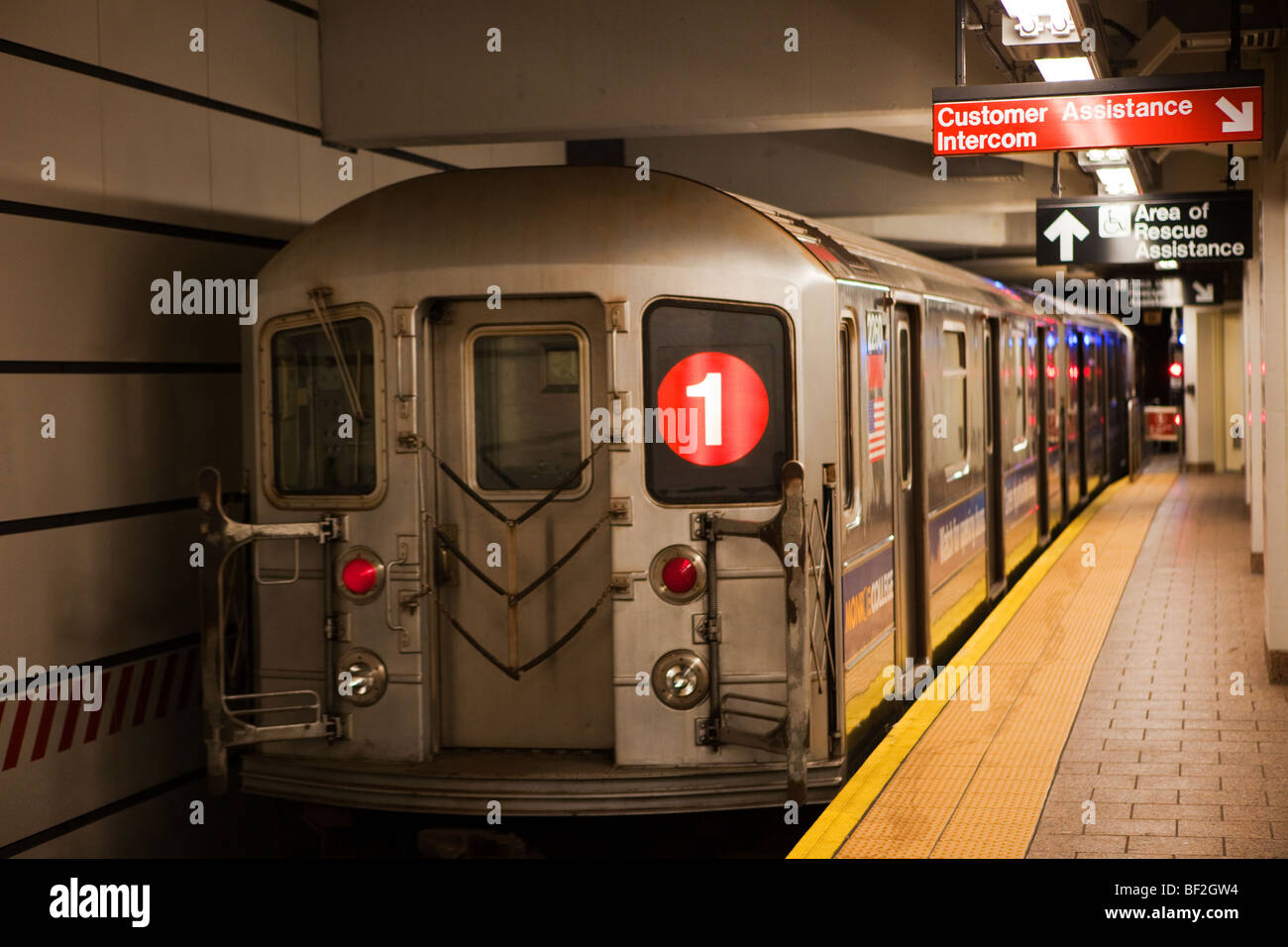 New Yorker U-Bahn Stockfoto