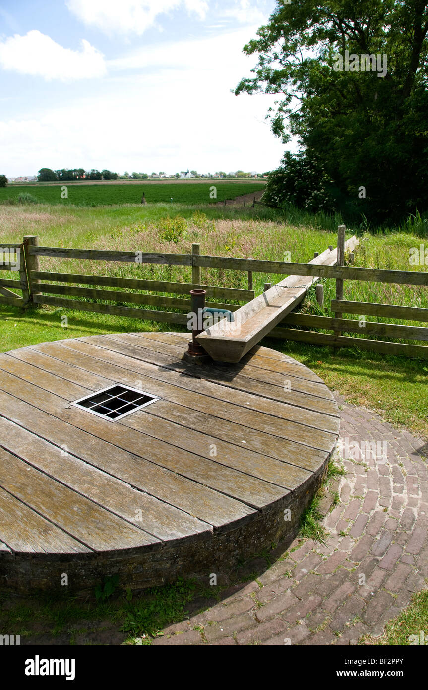 Waisenrente Brunnen Texel VOC goldene Zeitalter Brunnen Stockfoto