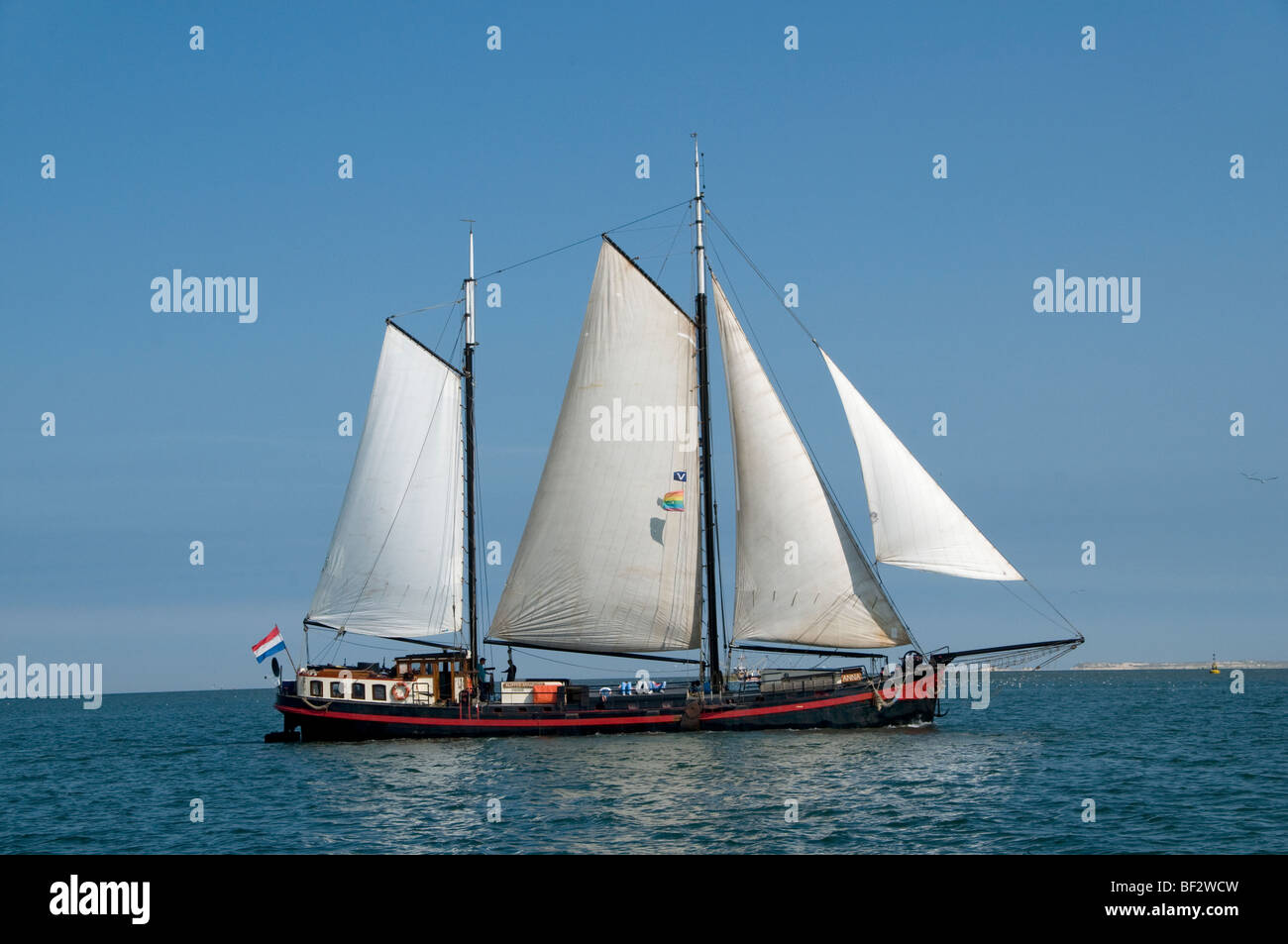 Niederlande Texel Segelschiff Waddenzee Meer Stockfoto