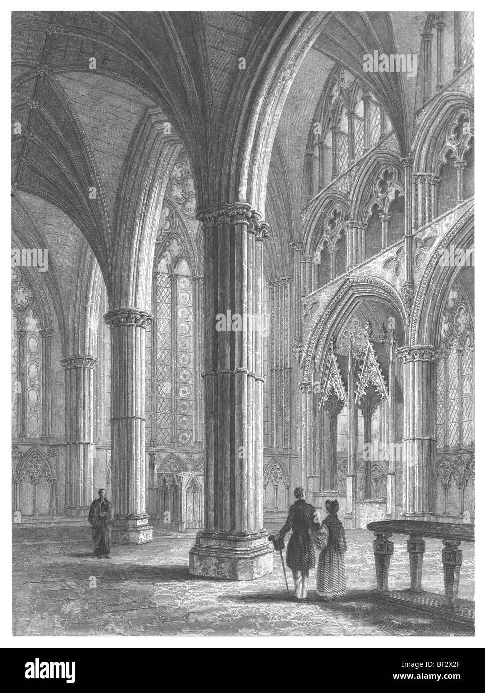 Kathedrale von Lincoln, der Chor Stockfoto
