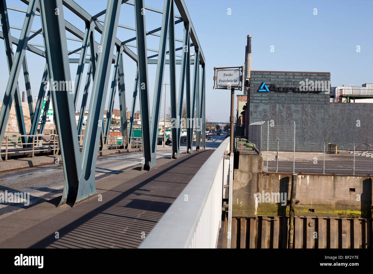 Aurubis (Norddeutsche Affinerie) in Hamburg, Deutschland Stockfoto