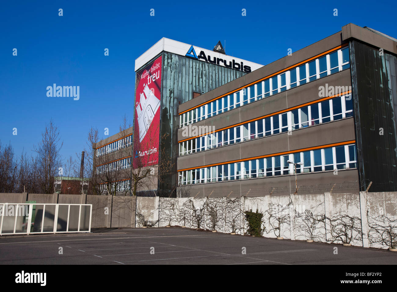 Aurubis (Norddeutsche Affinerie) in Hamburg, Deutschland Stockfoto