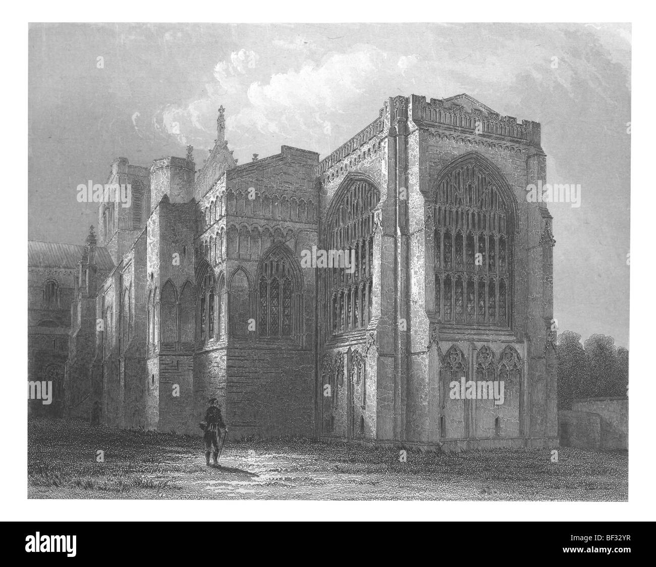 Winchester Cathedral, Süd-Ost-Ansicht Stockfoto