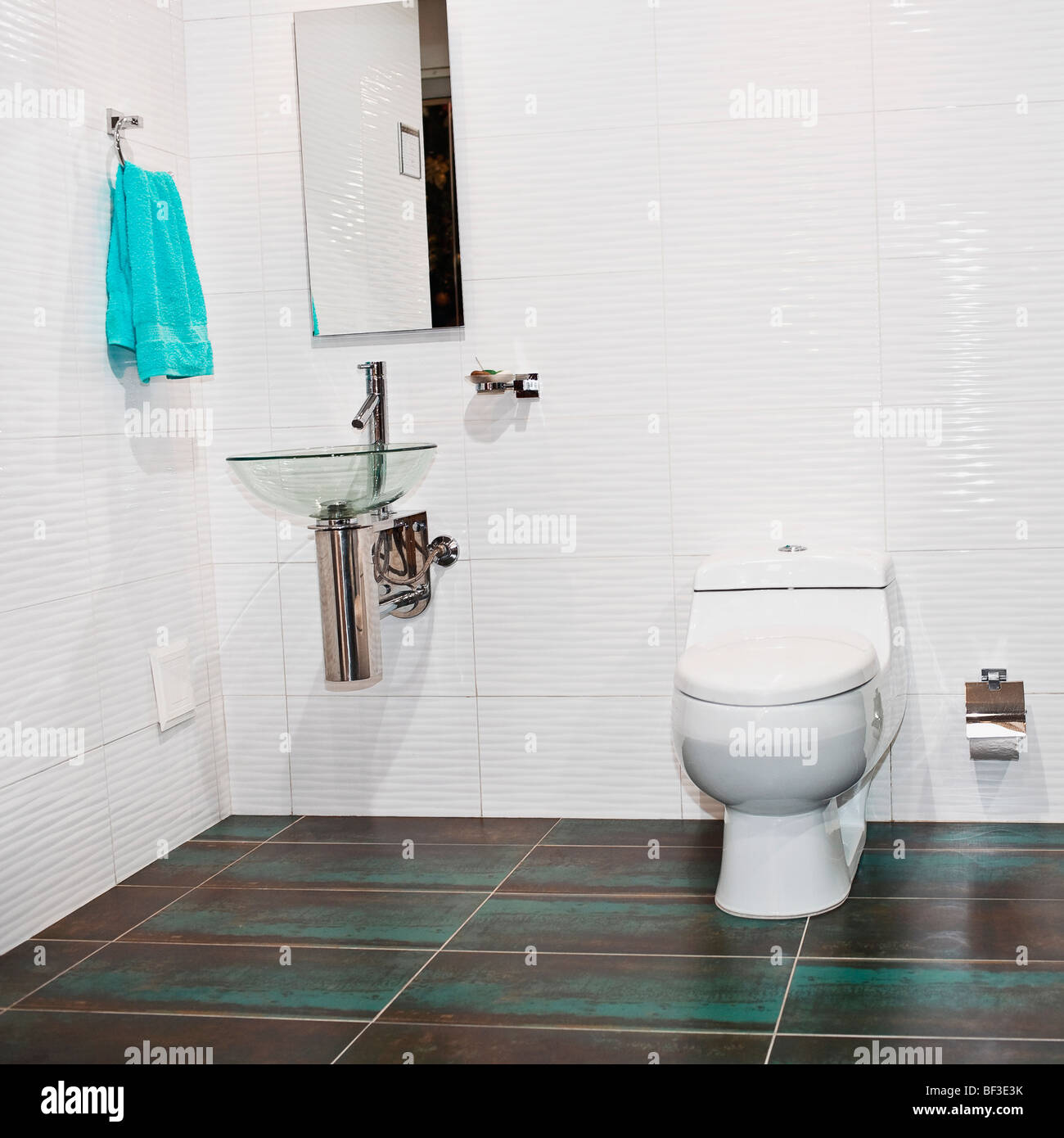 Interieur eines Badezimmers Stockfoto