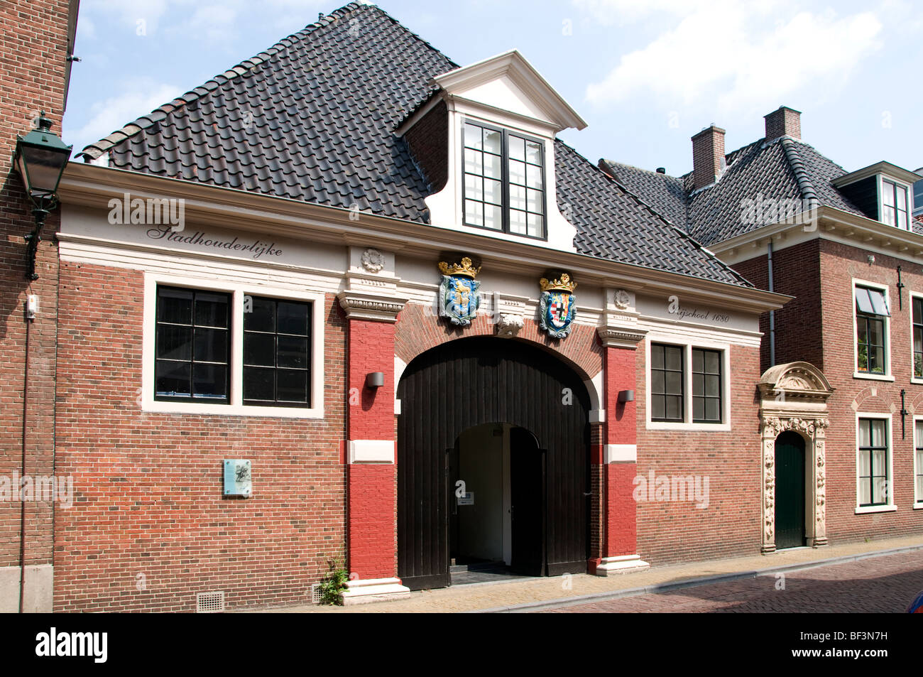 Museum Leeuwarden Niederlande Fliese Fliesen Porzellan Stockfoto