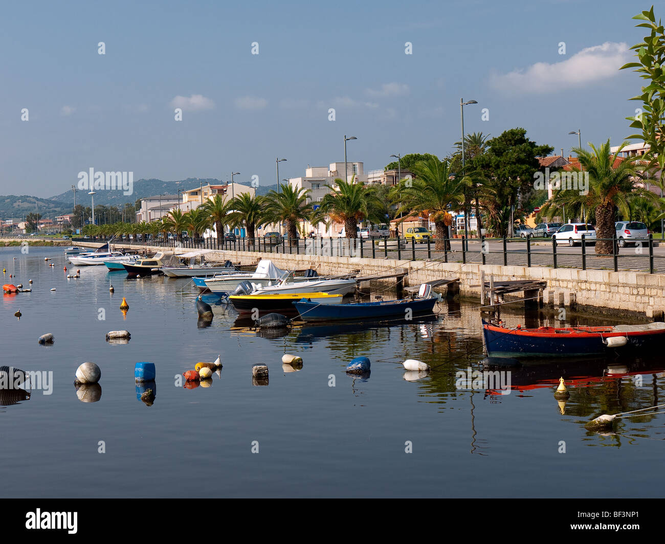 Olbia-Meer und quiet, Sardinien Stockfoto