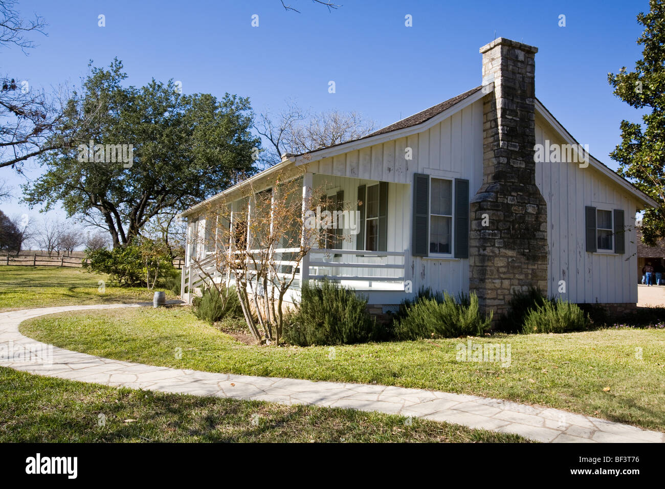 Späten Präsident Lyndon B. Johnson wurde an diesem Standort 27. August 1908 geboren. Stockfoto