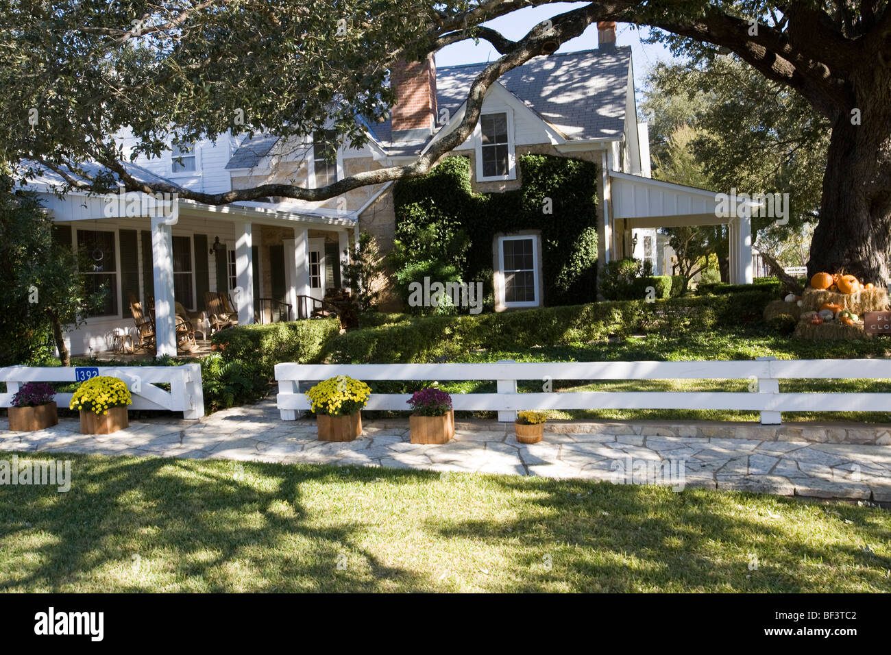 Die Texas weißen Haus, wie es war während Lyndon B. Johnsons Amtszeiten als Präsident bekannt. Stockfoto